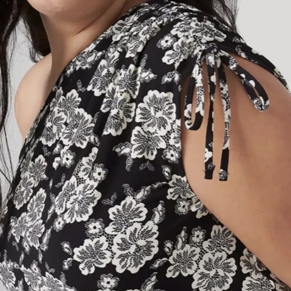 Lane Bryant Floral One-Shoulder Ruched-Detail Bodycon Dress, NWT Size 18/20 - Picture 3 of 10